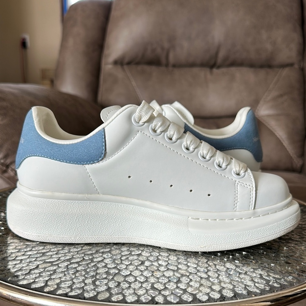 White and Blue Sneakers by Alexander McQueen - Picture 4 of 6
